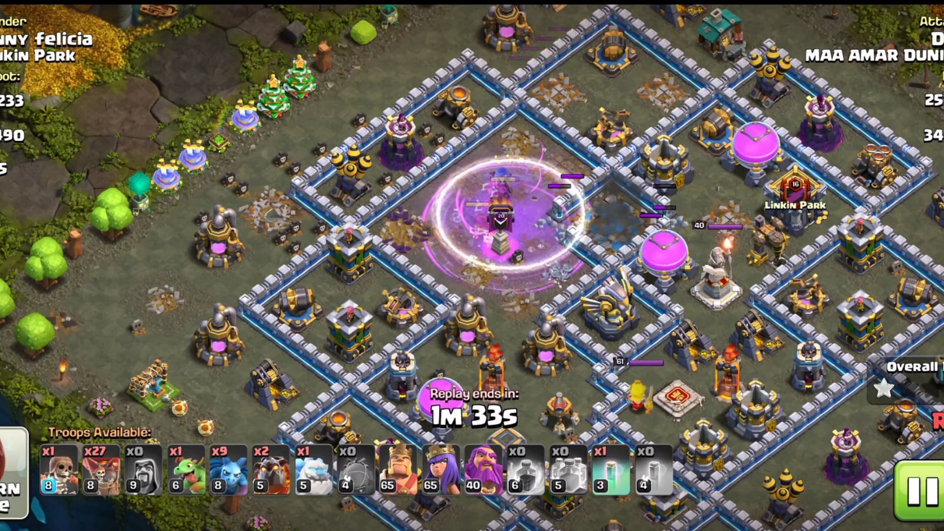 Invisible spells should be used on Super Archers to safeguard them from defenses (Image via Supercell)