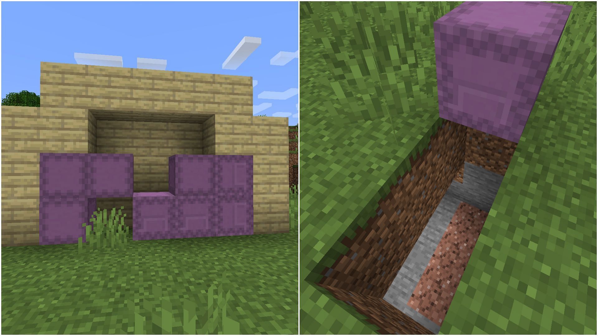 Secrent entrance using shulker box (Image via Mojang Studios) 