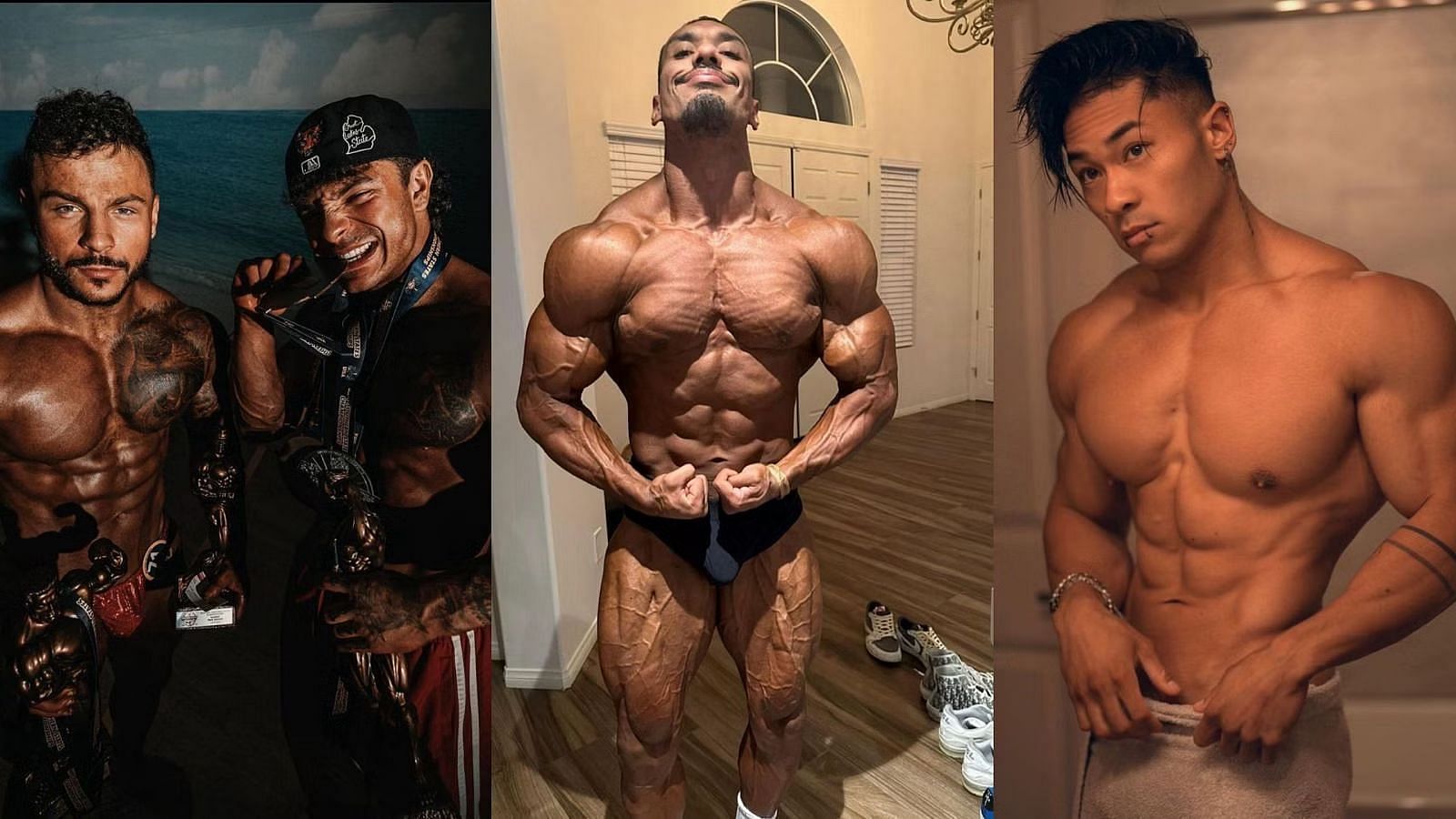 3 fitness influencers who are bodybuilders now (Image source: @trentwinss, @larrywheels, @nylenayga on Instagram)