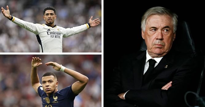 Carlo Ancelotti comments on Jude Bellingham's role in Real Madrid starting XI with Kylian Mbappe joining