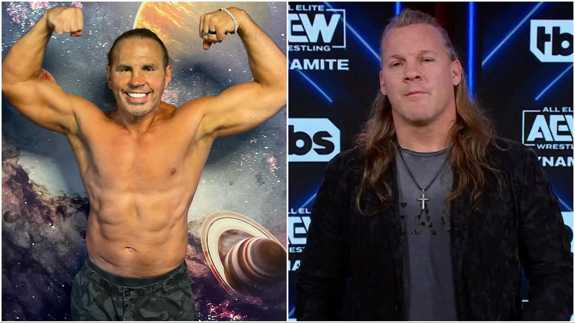 Matt Hardy poses, Chris Jericho on AEW Dynamite