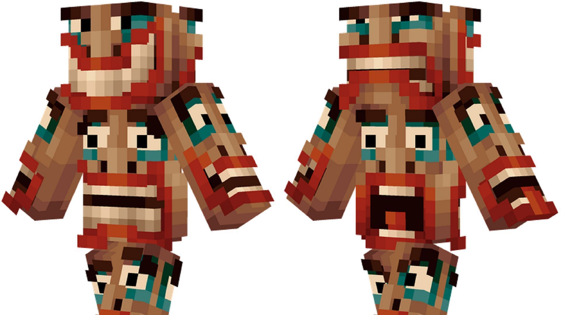 A skin like this can be received in different ways, including with unease (Image via Kefka/Minecraftskins.net)