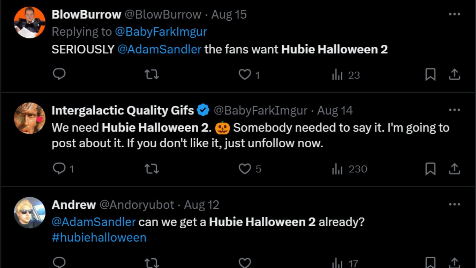 Fans of the first film are eager to see more of Hubie. (Image via X)