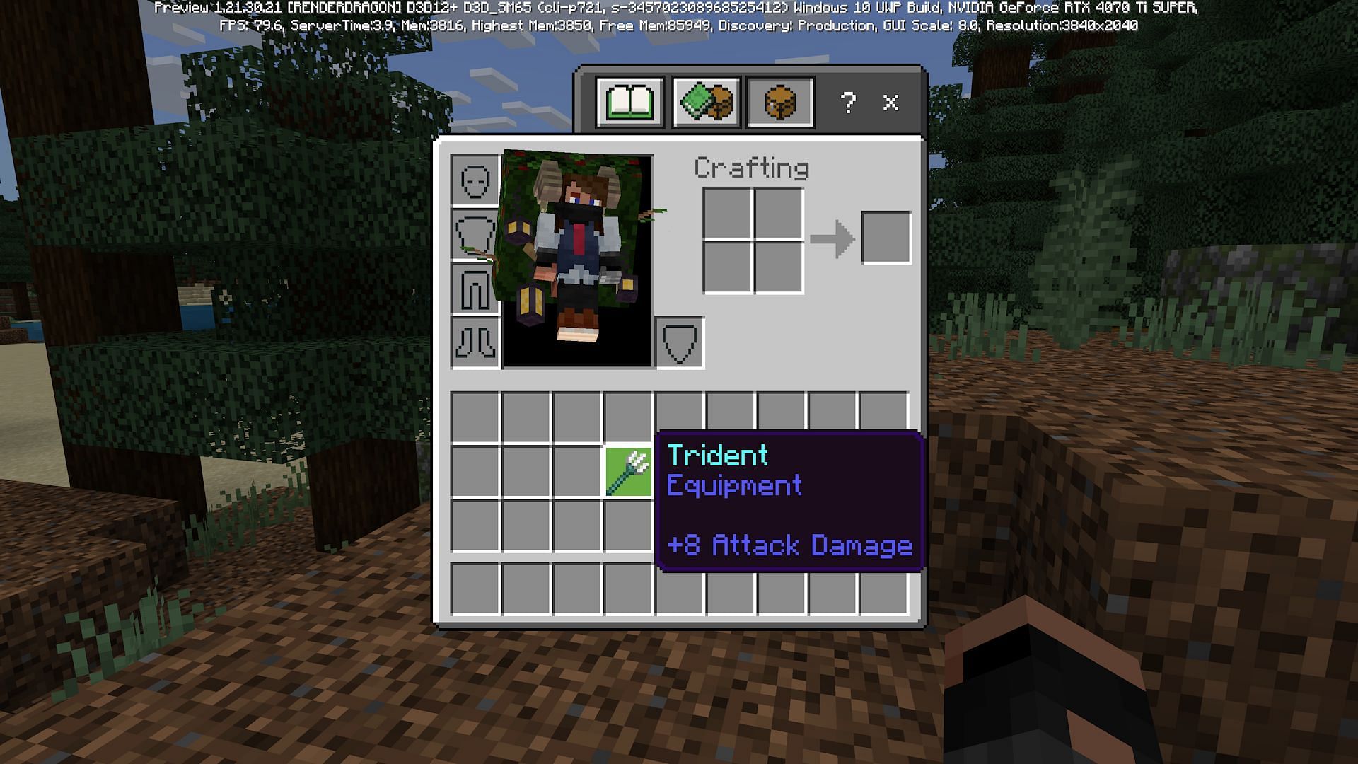 Tridents make sense at rare now, thanks to trial chambers (Image via Mojang)