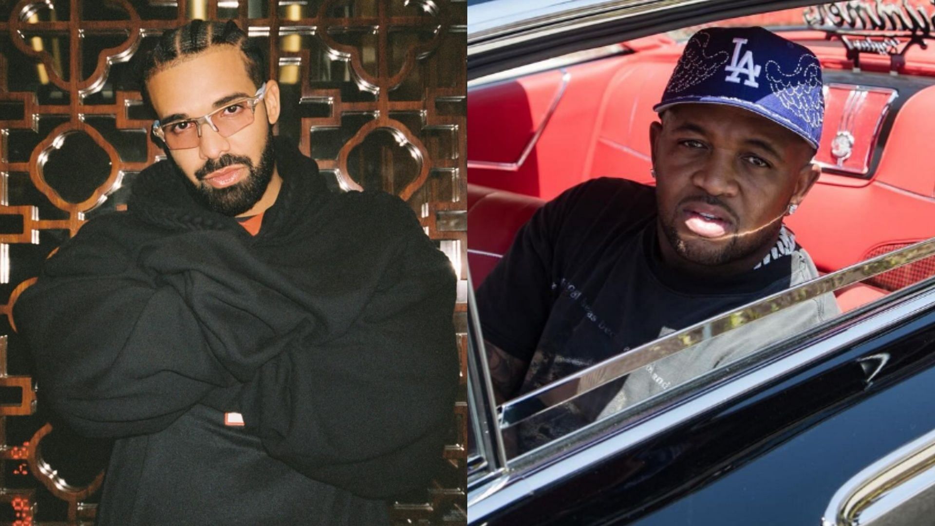 DJ Mustard seemingly puts DJ Akademiks and Drake on blast in tweets (Image via champagnepapi and mustard/Instagram)