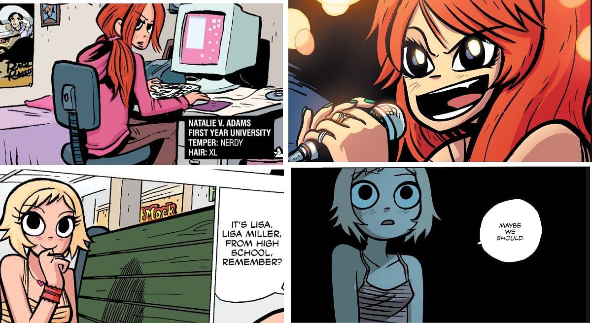 Envy and Lisa from the Scott Pilgrim Comics (Image via Oni Press)