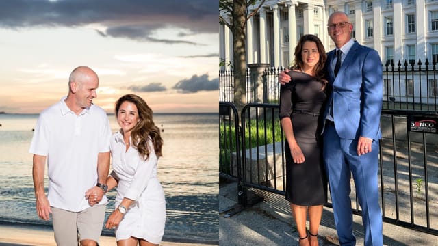 PHOTO: 2x champ Dan Hurley rocks LET ME ASK MY WIFE T-shirt during beachy  family vacation in Bahamas