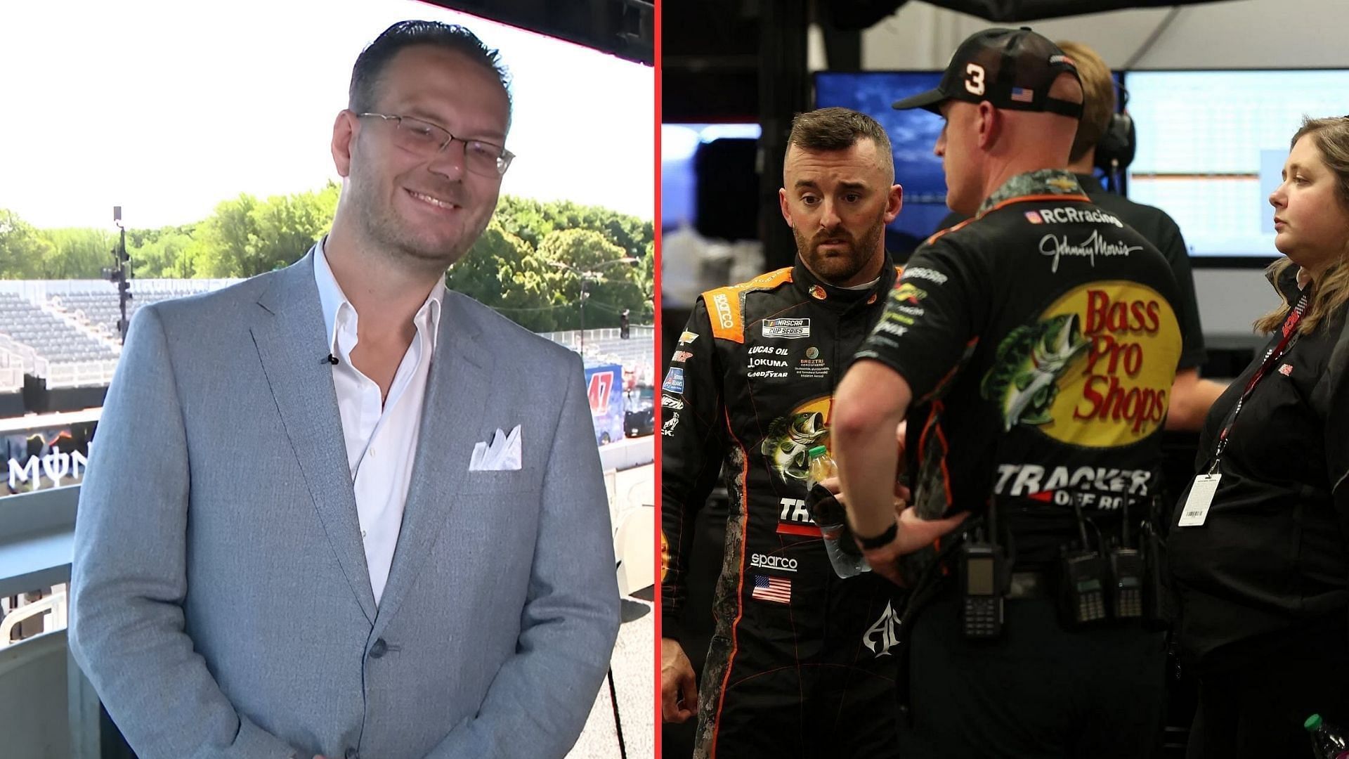 Jordan Bianchi (L) believes NASCAR could get more involved in future racing incidents after Austin Dillon