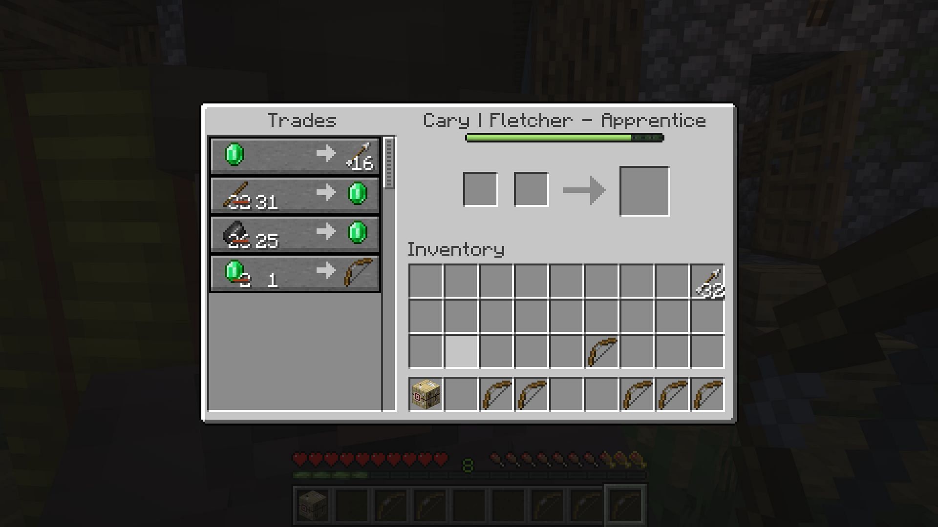 Villager trading is a good base to build a more complex economy (Image via Mojang)