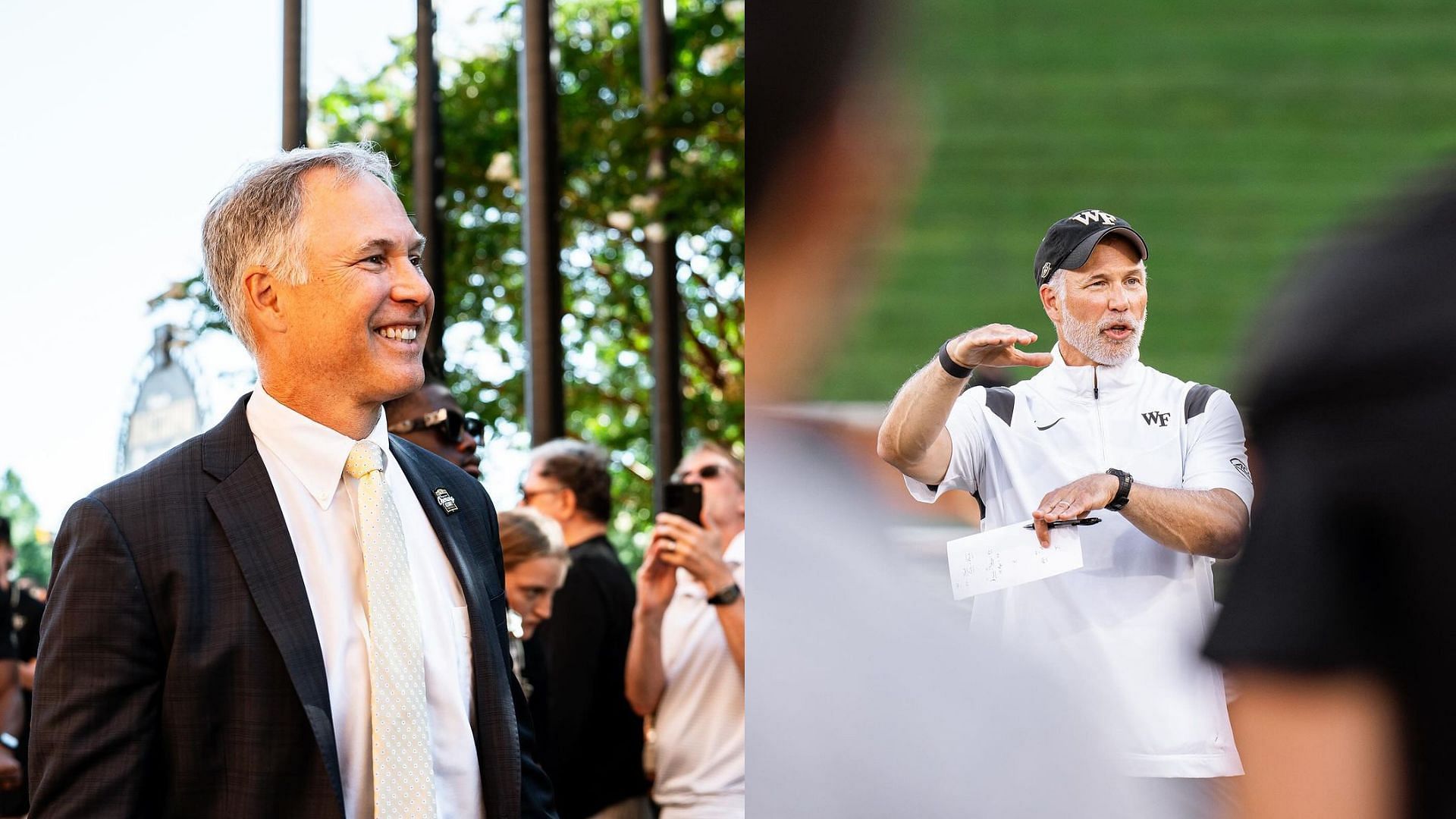 Dave Clawson (Images via Instagram/Wake Forest Football)