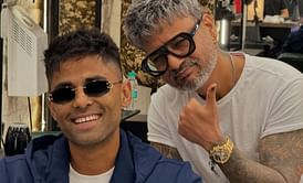[In Pictures] India's T20I skipper Suryakumar Yadav gets a new makeover from Aalim Hakim