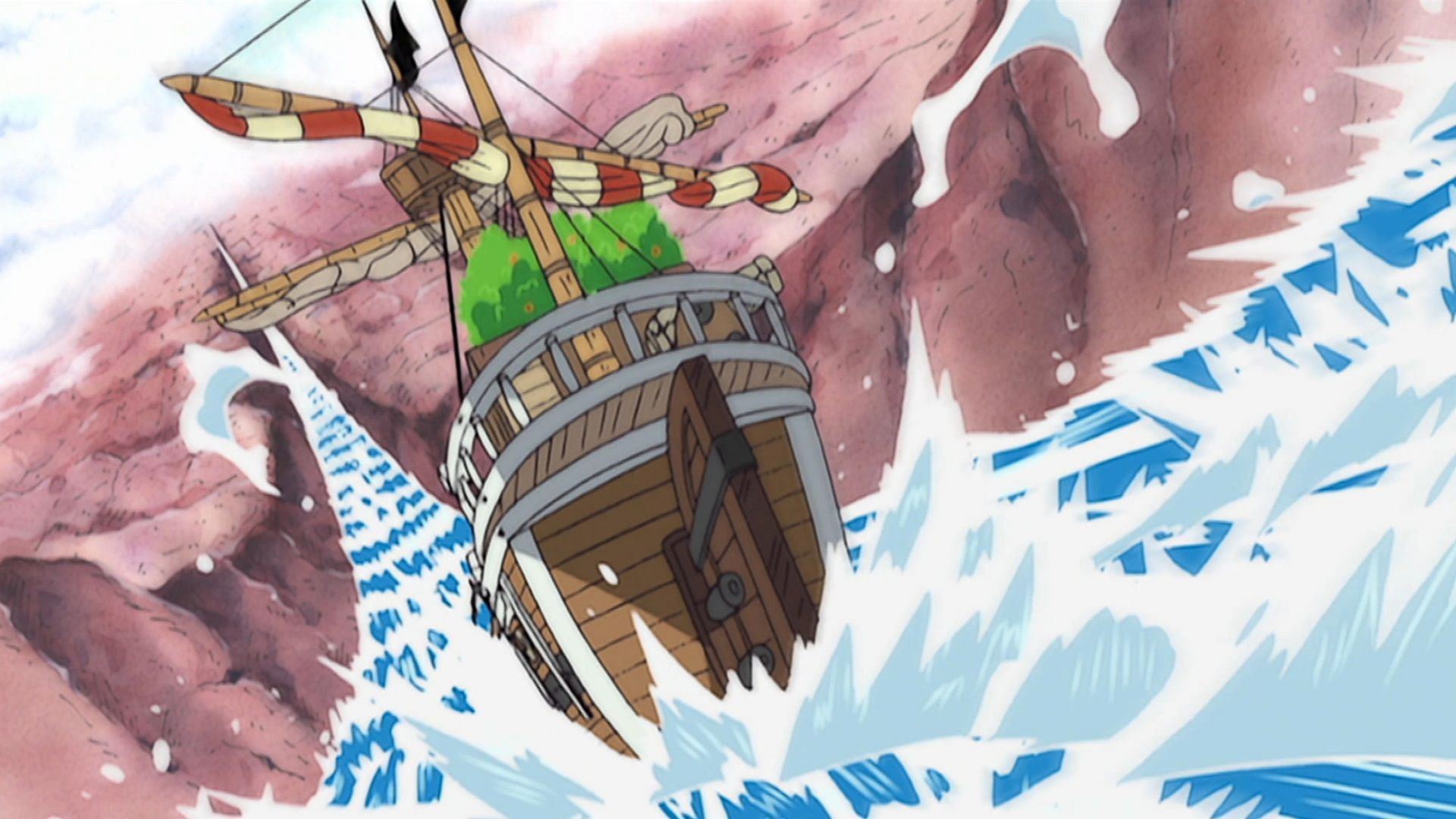 The Straw Hats enter the Grand Line (Image via Toei Animation)