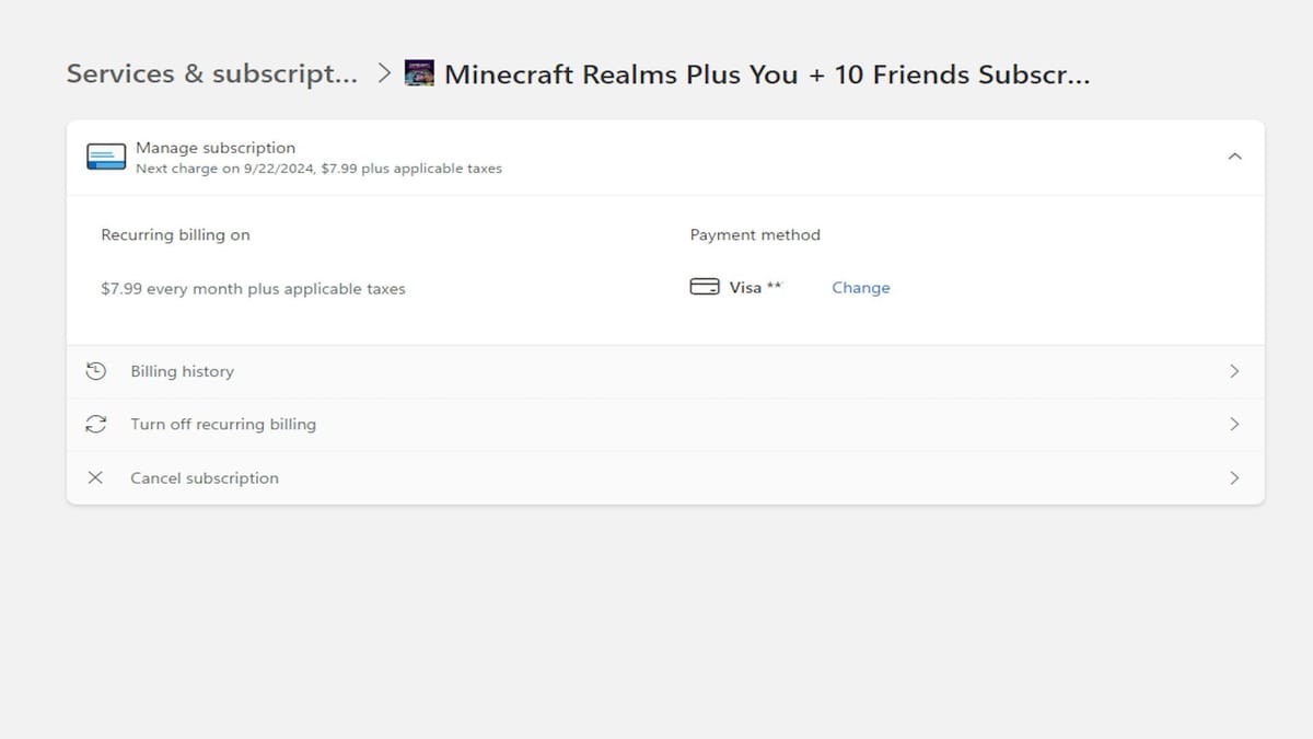 How To Cancel Minecraft Realms Service How to cancel minecraft realms service