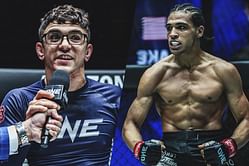 "We freaking kill each other" - Mikey Musumeci leaning on bemedaled grappler Kennedy Maciel to simulate Kade Ruotolo