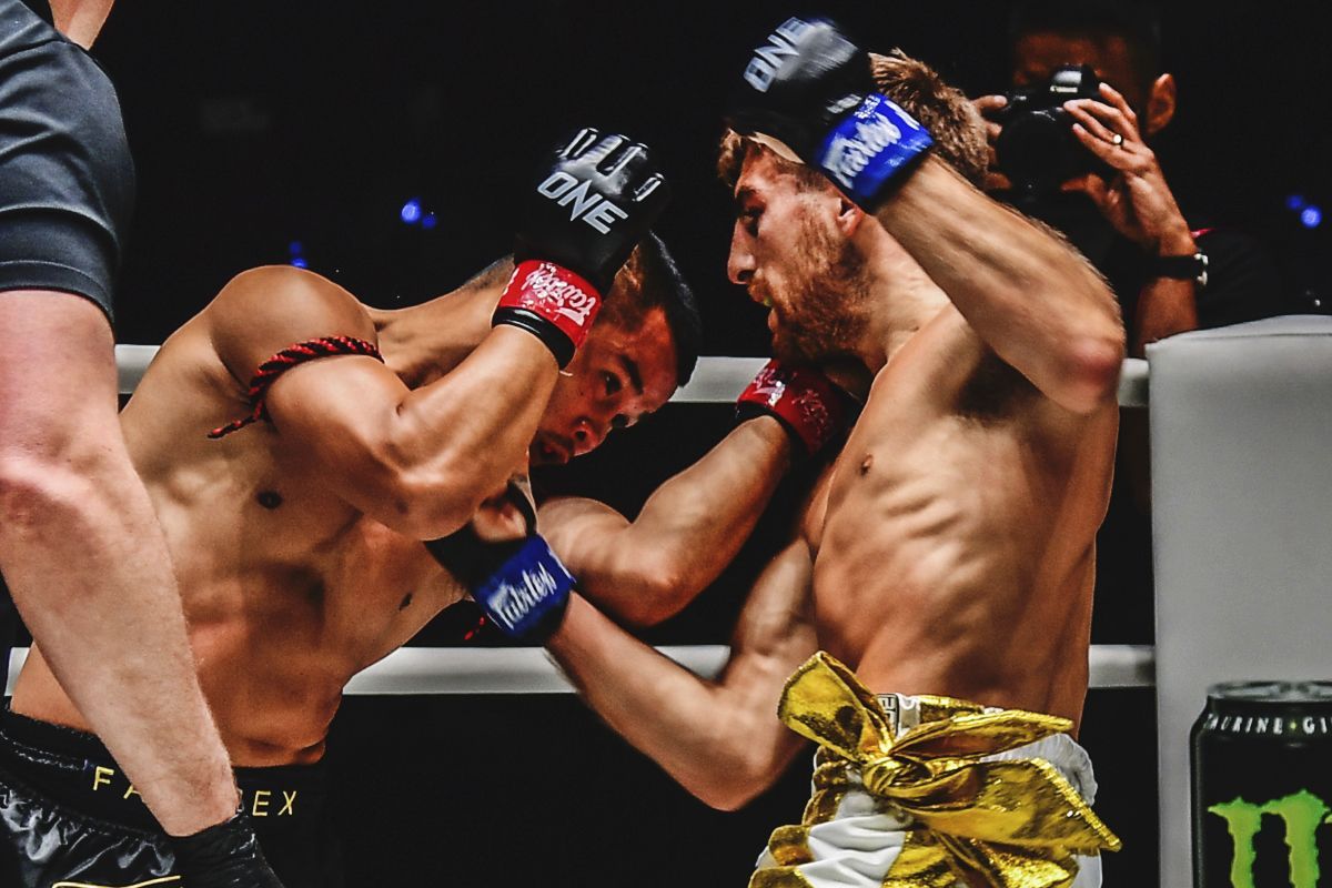 Jonathan Haggerty knocked out Nong-O Hama in spectacular fashion in April 2023. [Photo via: ONE Championship]