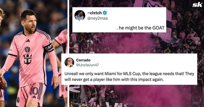 "He might be the GOAT", "Will never get a player like him" – Fans left stunned as Inter Miami star sets record during win in Lionel Messi's absence