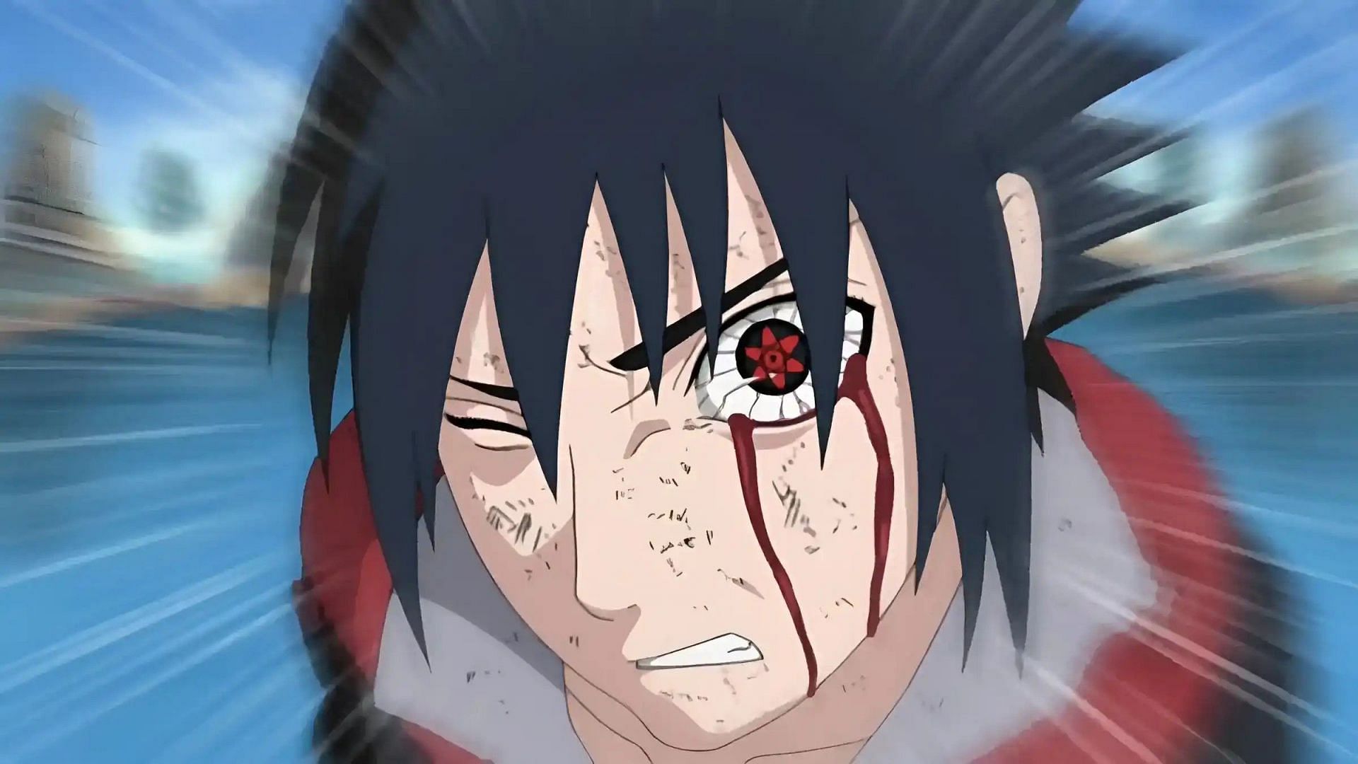 Sasuke using his Mangekyou Sharingan abilities (Image via Studio Pierrot)