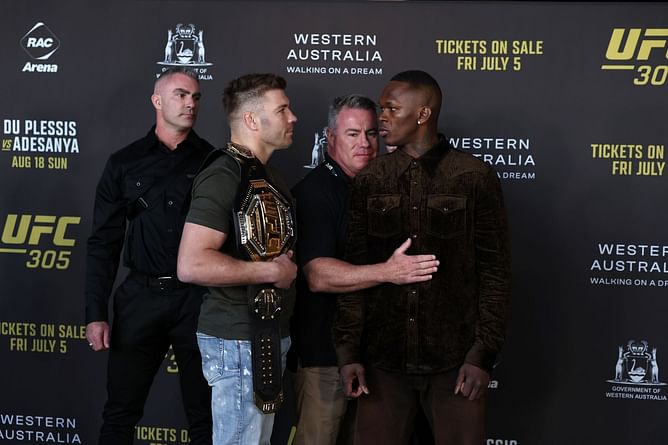 Dricus du Plessis throws shade at Israel Adesanya ahead of UFC 305: "I don't see the fire in him"