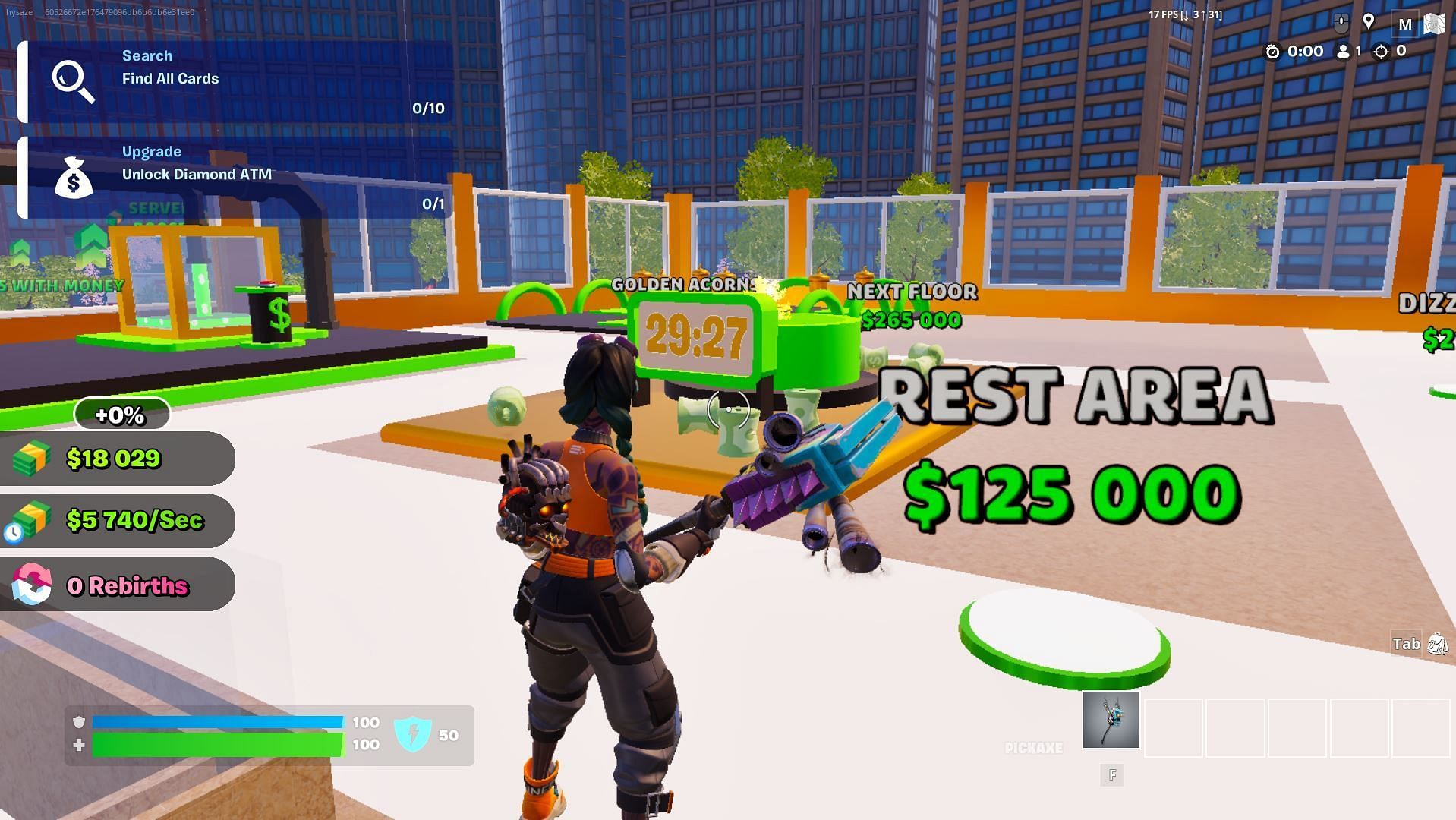 Fortnite Cash Tycoon 2 in-game (Image via Epic Games)