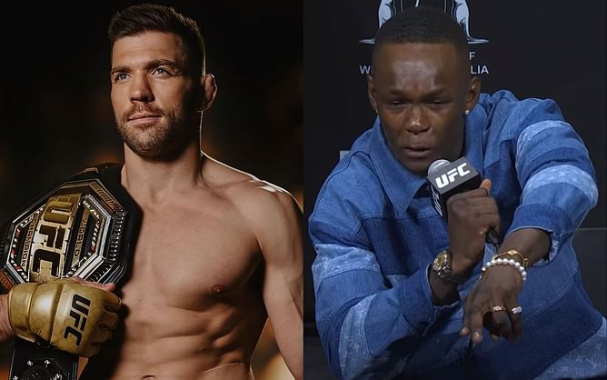 Dricus du Plessis shares hilarious reaction to Israel Adesanya crying at UFC 305 pre-fight presser
