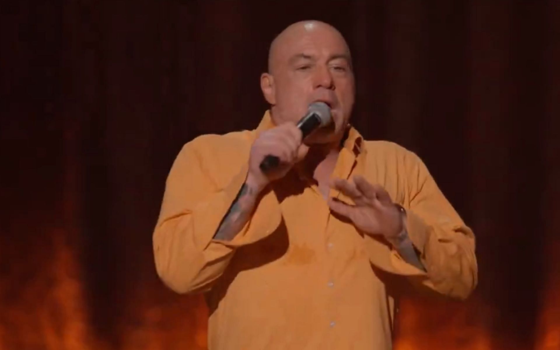 Joe Rogan (pictured) released a Netflix stand-up special on Aug. 3. [Image courtesy: @netflix on X]