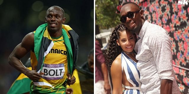 Usain Bolt and Kasi Bennett. PHOTO: Getty (L)/ Instagram - Kasi Bennett (R)