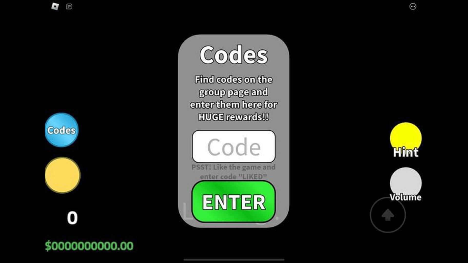 Redeem codes in Tax Fraud Tycoon (Image via Roblox)