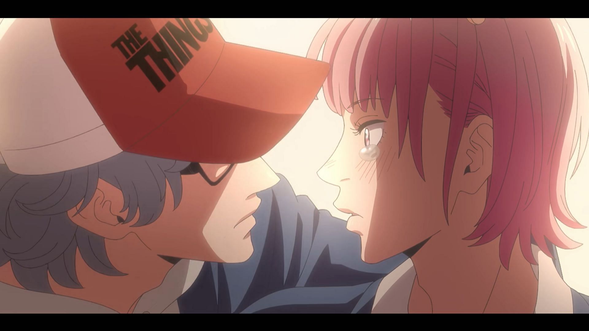 Rei kisses Shion (Image via Studio Deen)