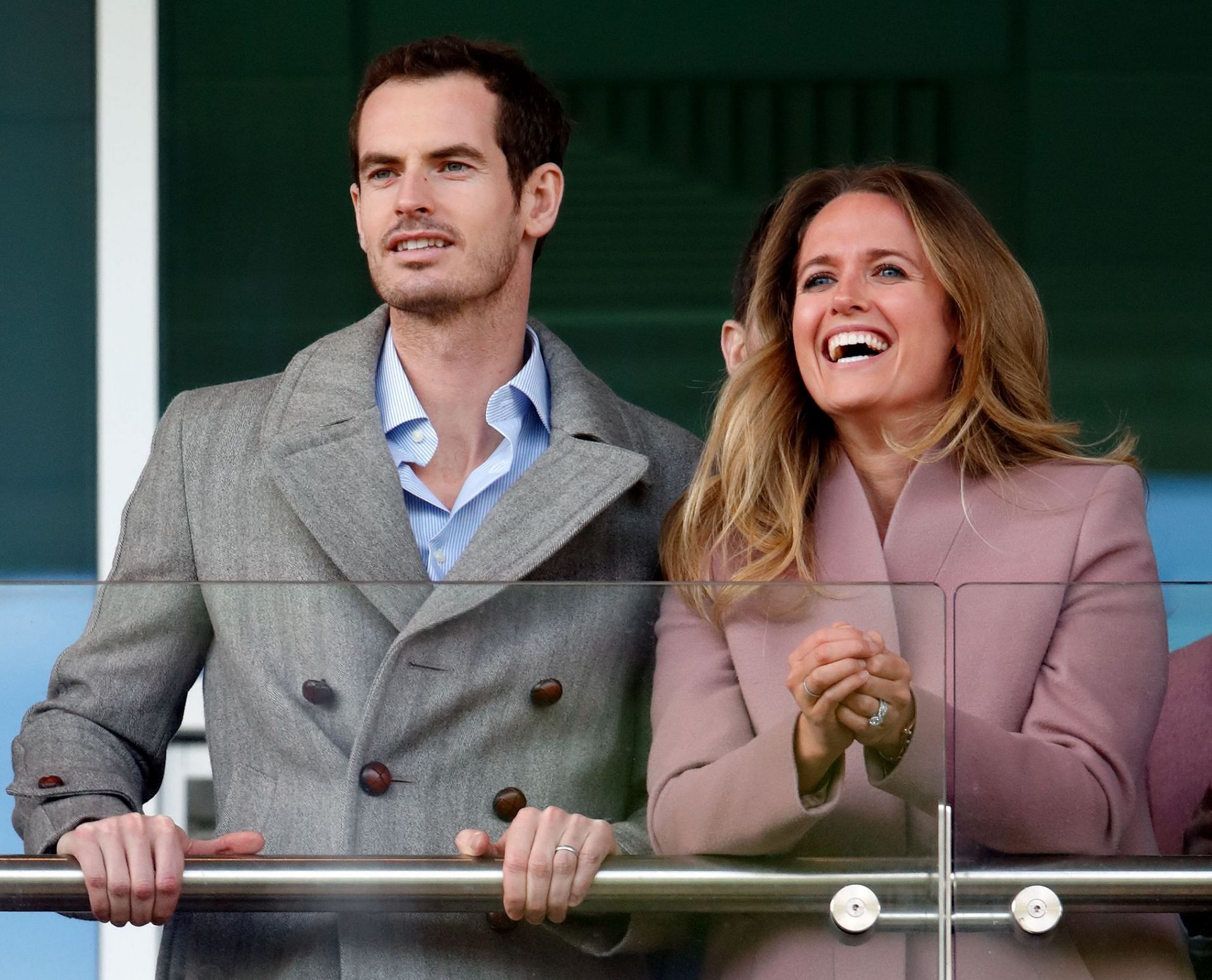 Andy Murray with his wife Kim Sears (Source: Getty)