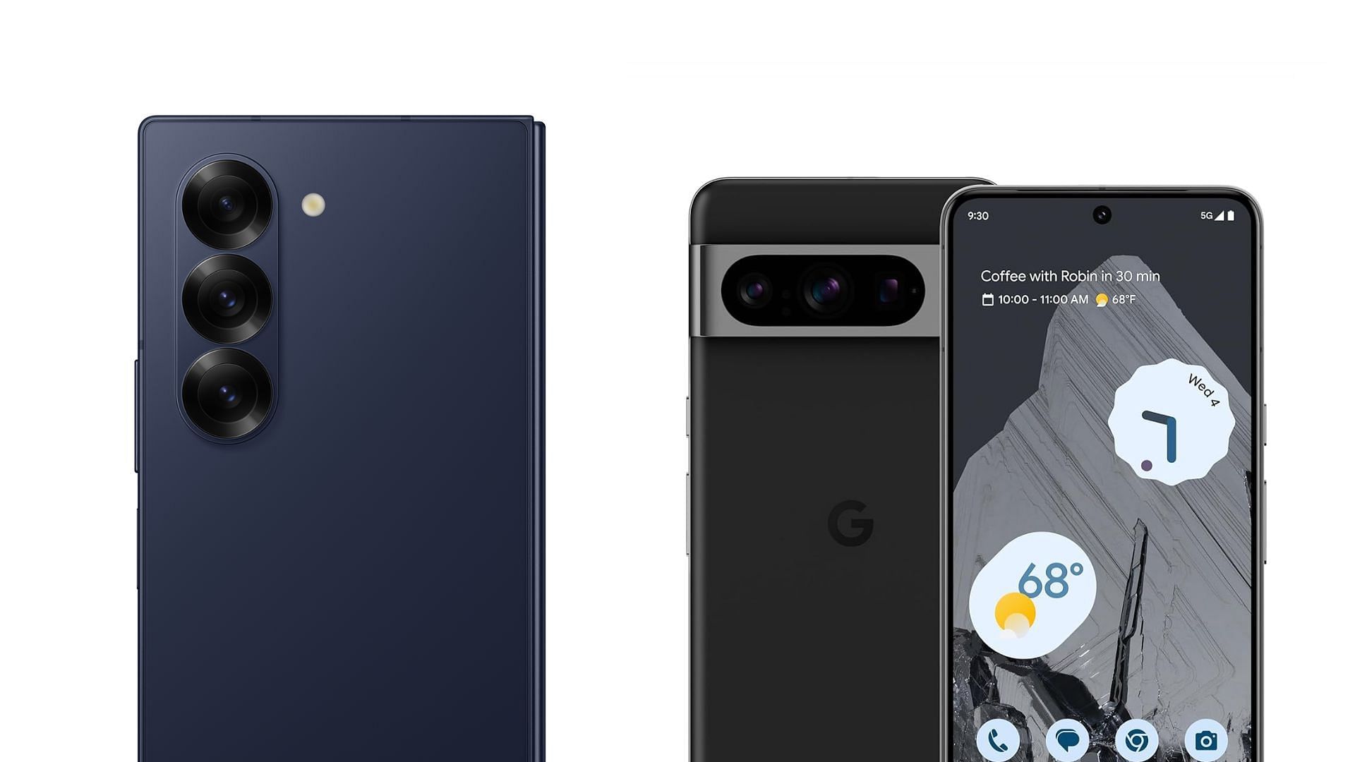 The camera system of the two phones (Image via Samsung and Google)