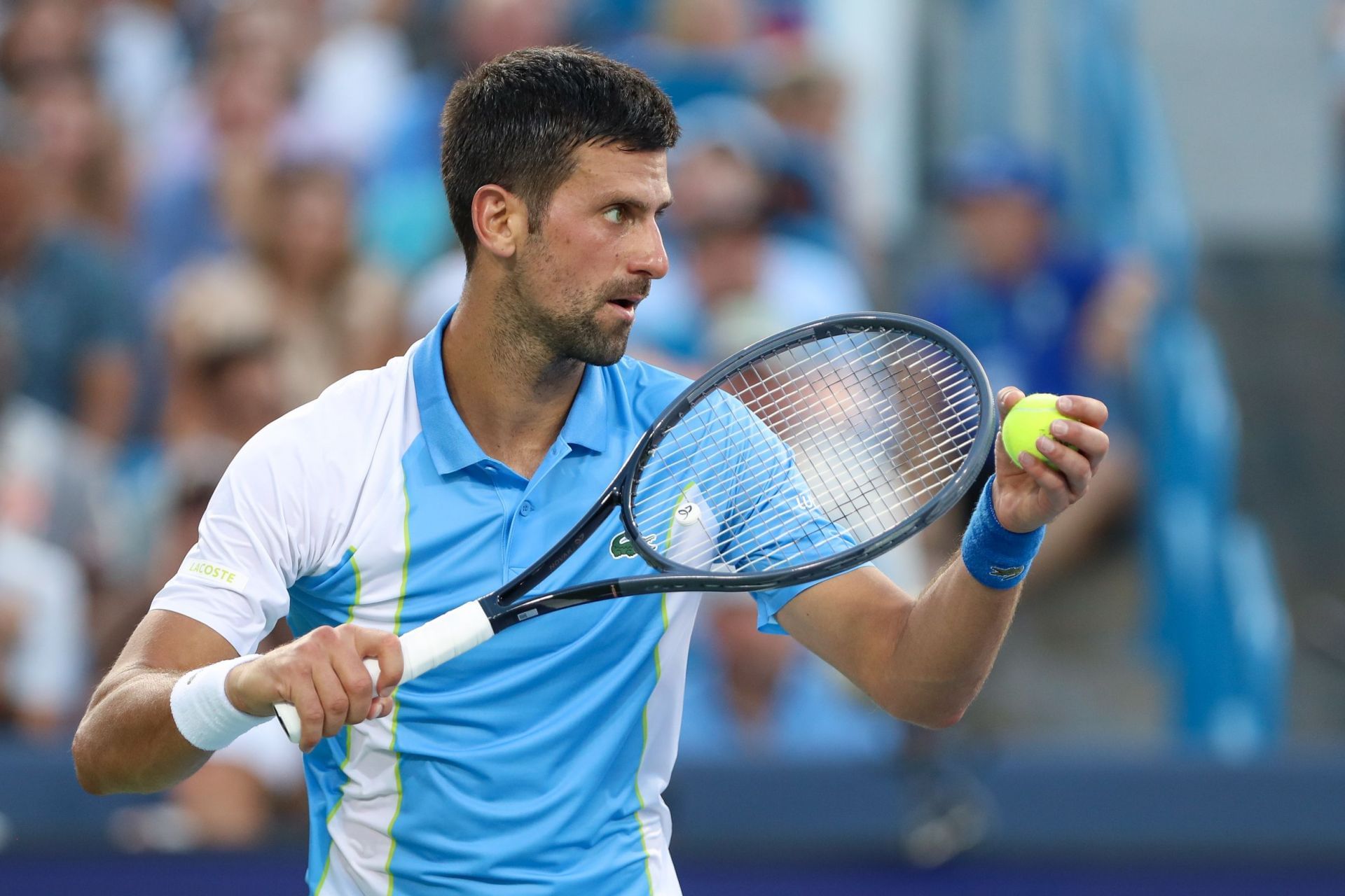 Novak Djokvoic at the 2023 Western & Southern Open. (Photo: Getty)