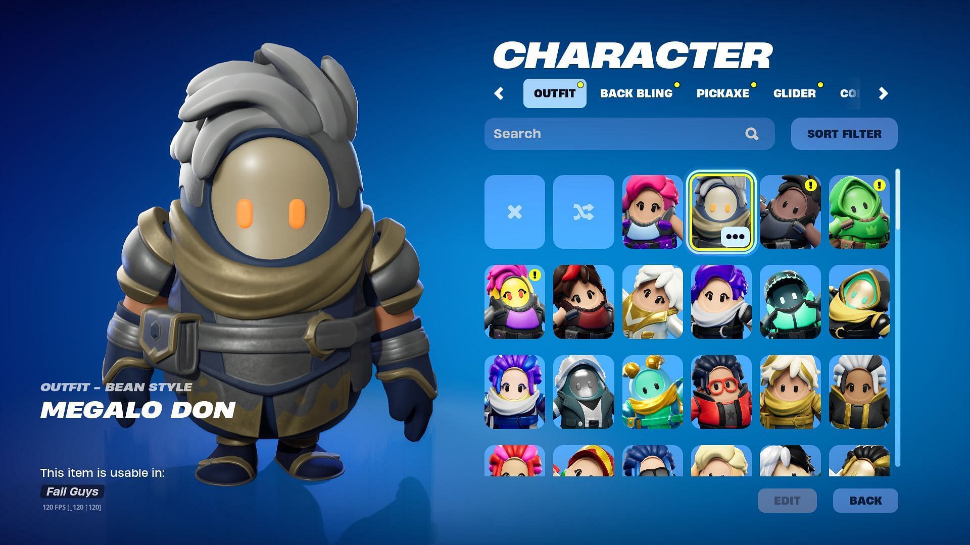 Fortnite Fall Guys skins