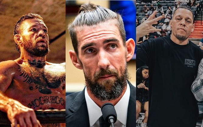 "Living athletic legend!" - Conor McGregor and Nate Diaz react to Michael Phelps' call for penalties after Chinese doping