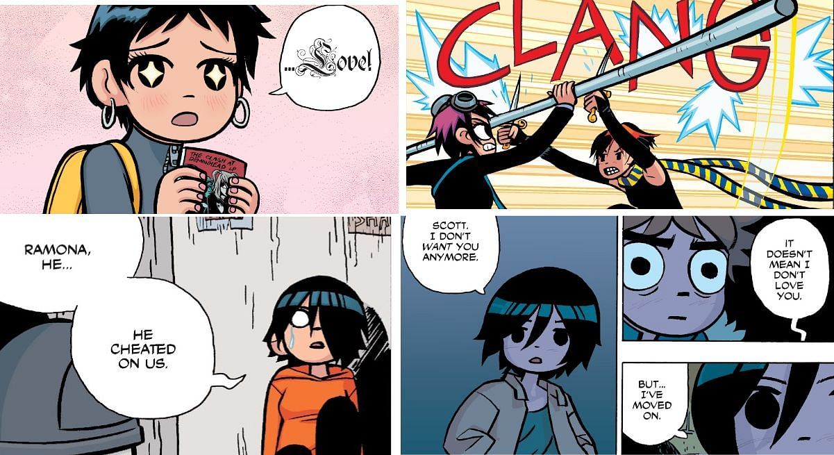 Knives&rsquo; story in the comics (Image via Oni Press)