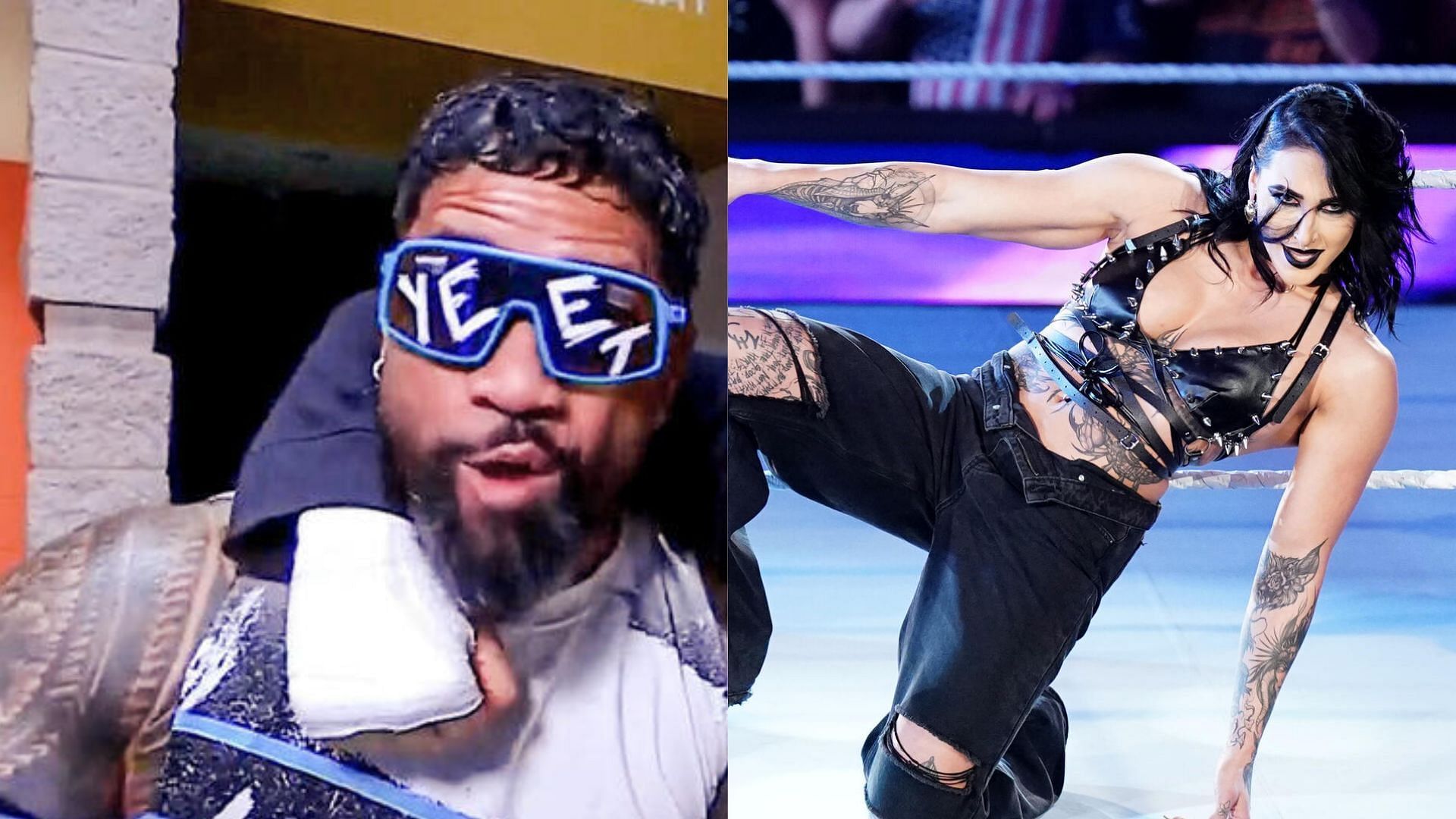 Jey Uso (left) and Rhea Ripley (right) (Image Credits: WWE.com)