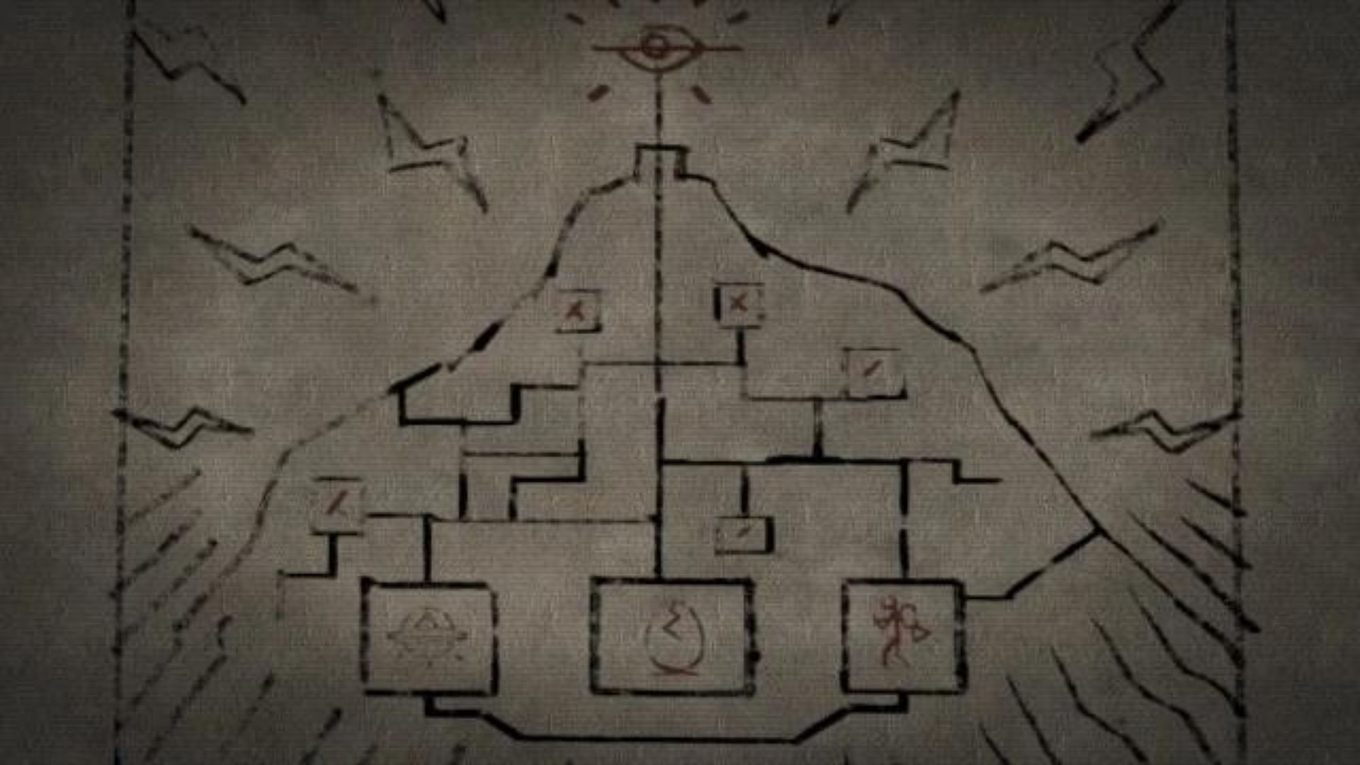 The mysterious Mount Chiliad mural (Image via Rockstar Games || GTA Wiki)