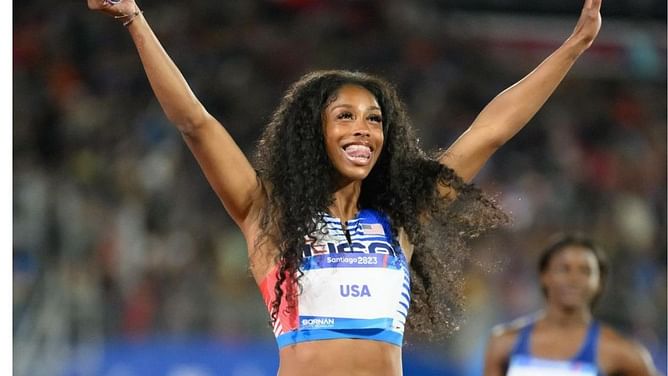 Who is Alaysha Johnson? All about the American 100m hurdler who had to borrow spikes to compete at the Paris Olympics