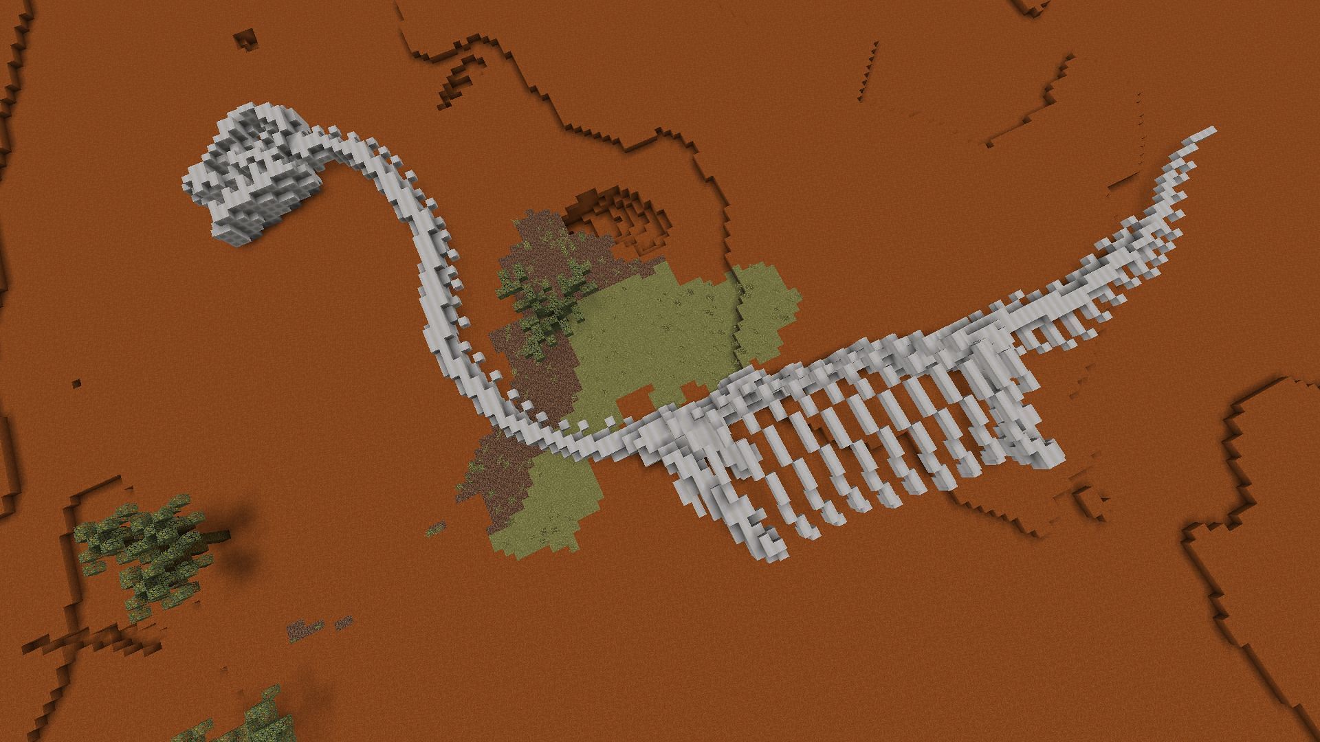 Even fossils have been revamped in the Wildlands mod (Image via Mojang)