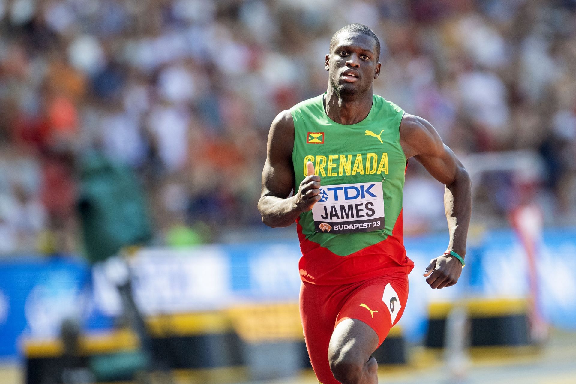 Kirani James at the World Athletics Championships in Budapest 2023. - Source: Getty