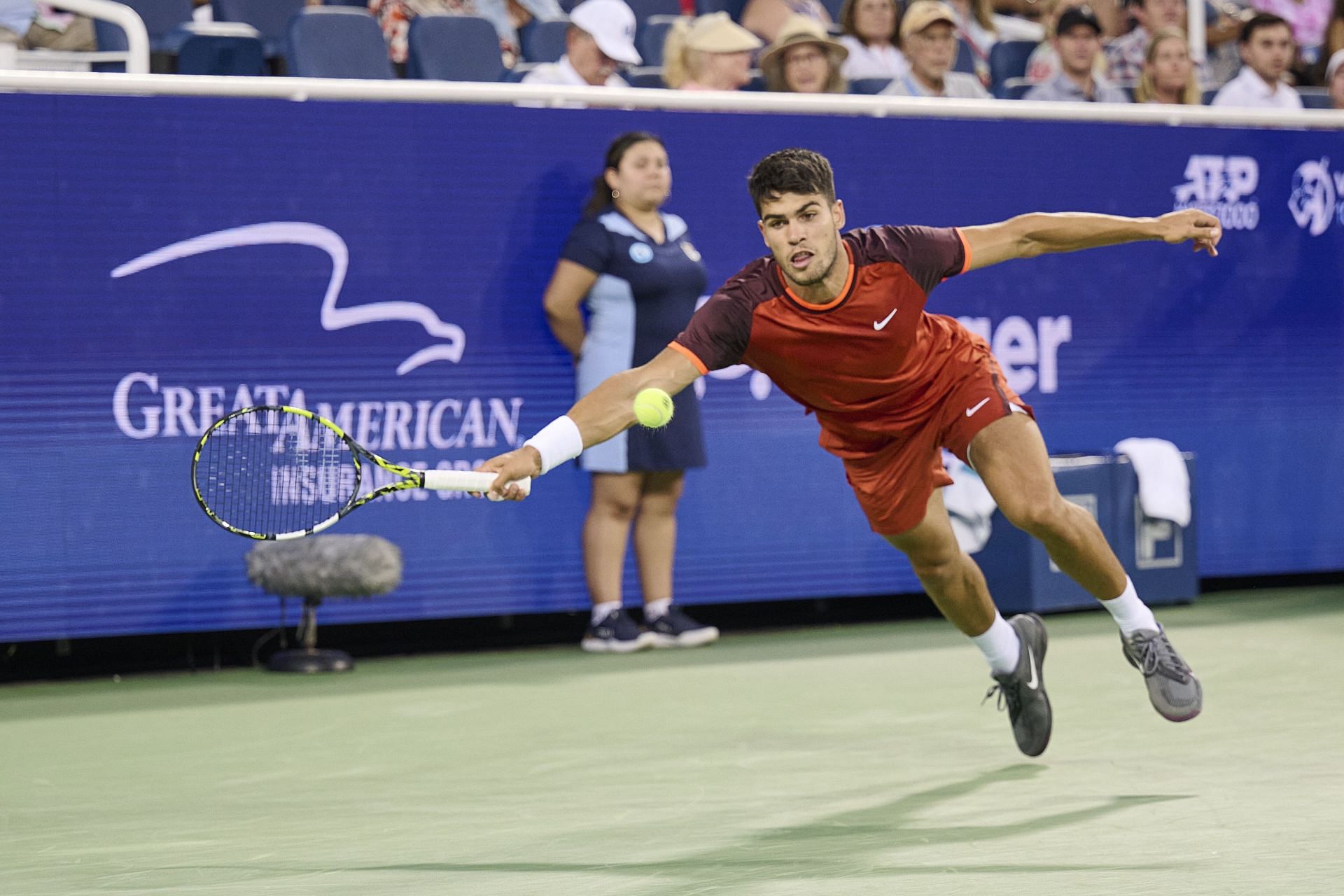 Carlos Alcaraz at the 2024 Cincinnati Open. (Image: Getty)