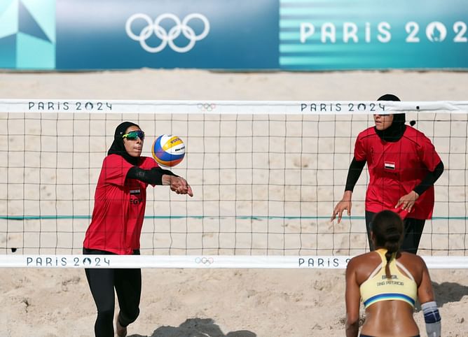 “I want to play in my hijab, she wants to play in a bikini" - Egyptian women’s beach volleyball team pans French hijab ban at Paris Olympics
