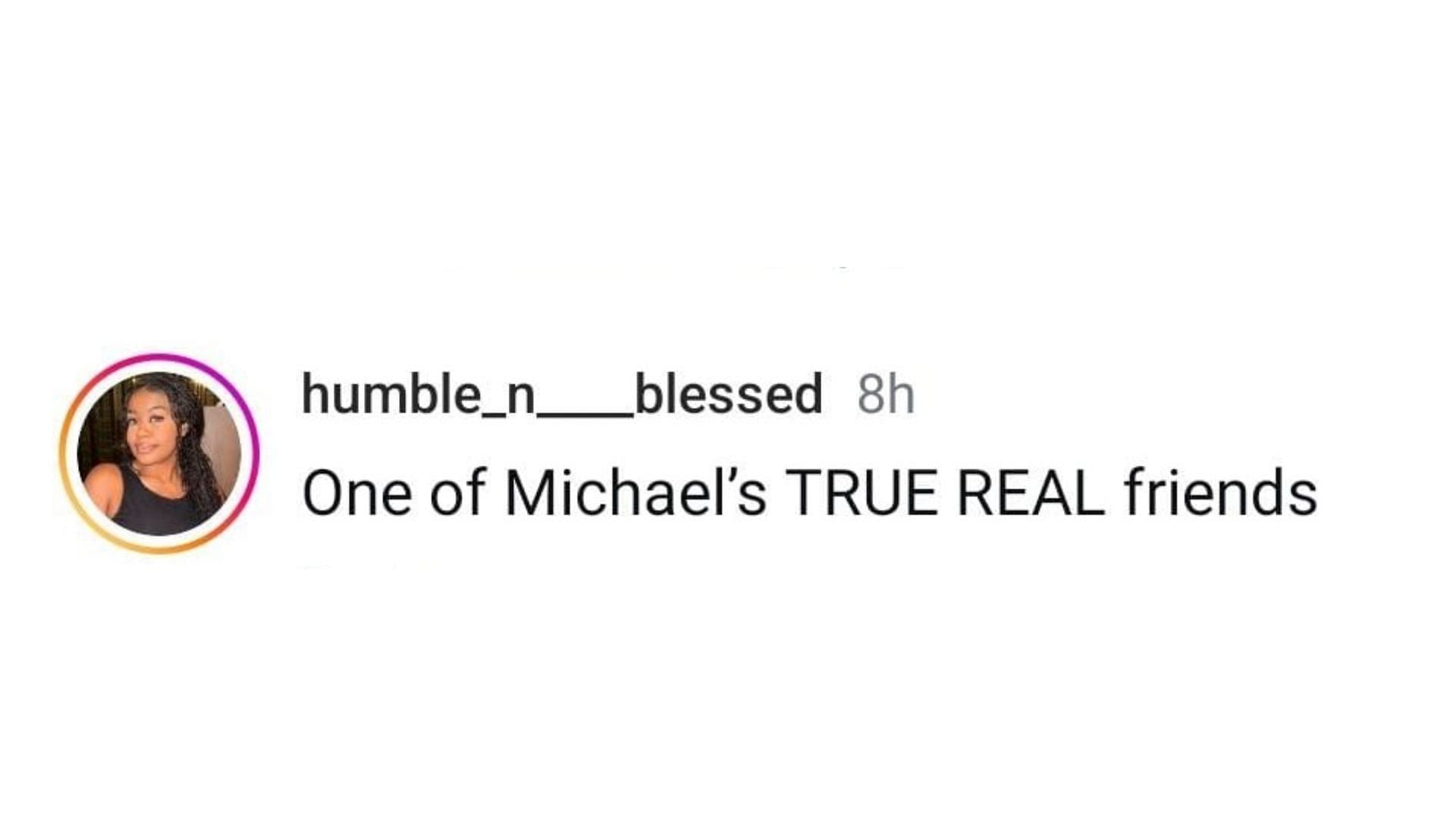 A netizen calls Tucker a real friend of MJ (Image via Instagram/ @theshaderoom)