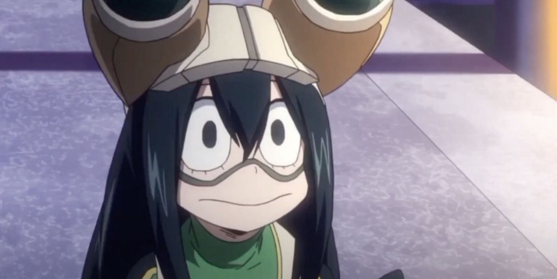 Tsuyu Asui as seen in the anime (Image via Studio Bones)