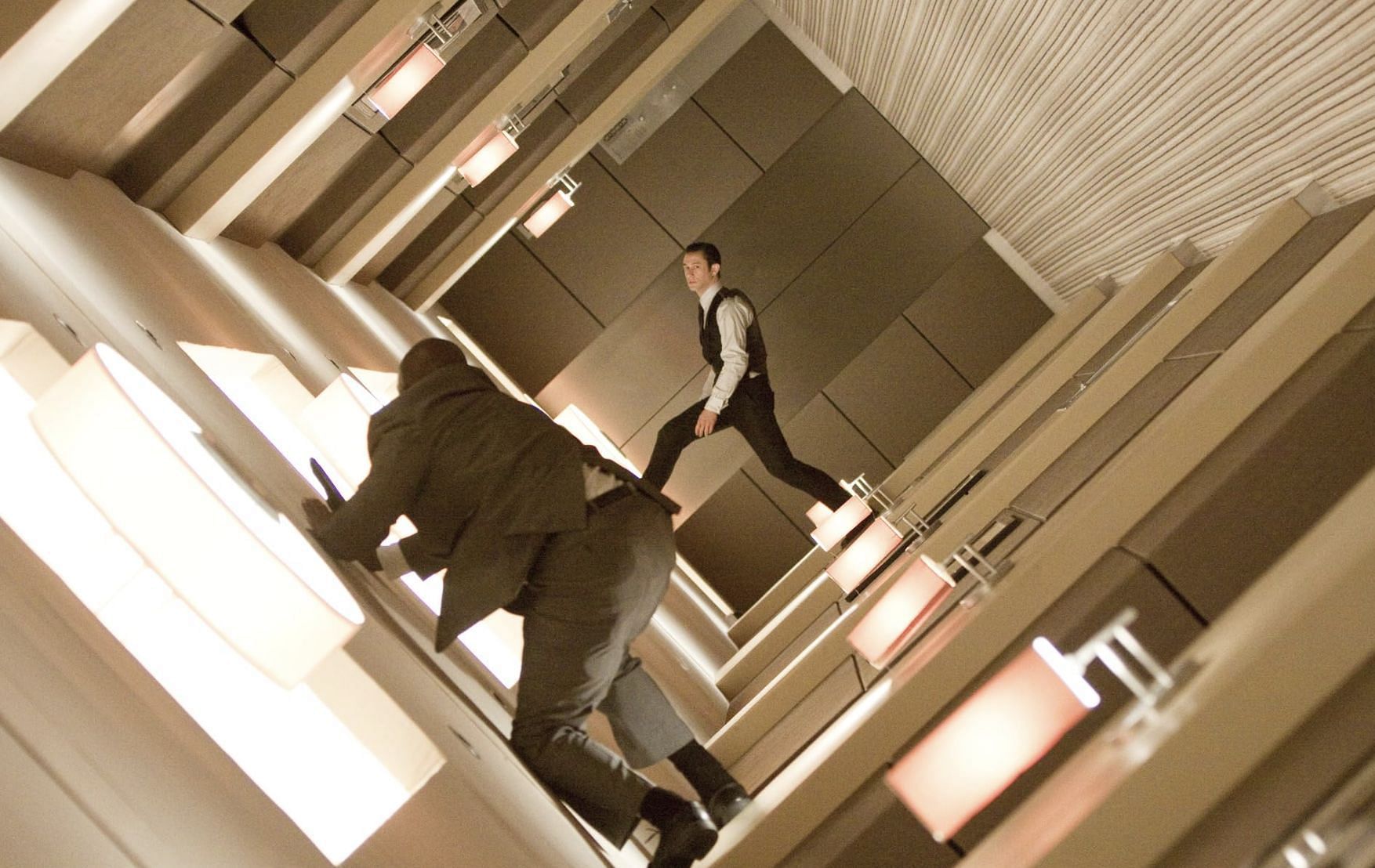 Marvin Campbell and Joseph Gordon-Levitt in Inception (Image via Warner Bros.)