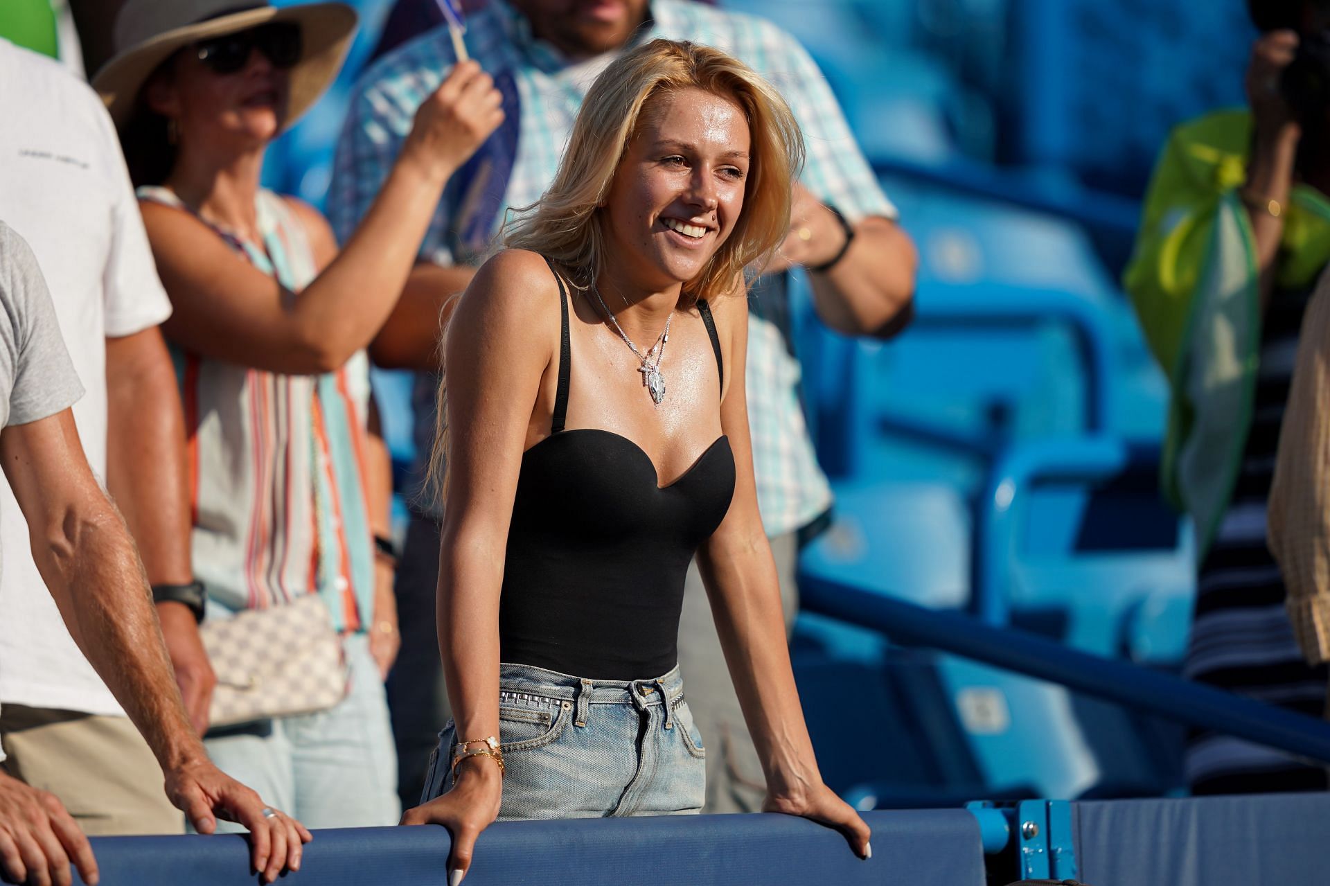 Daniil Medvedev's wife Daria pictured at the 2019 Cincinnati Open Source: Getty