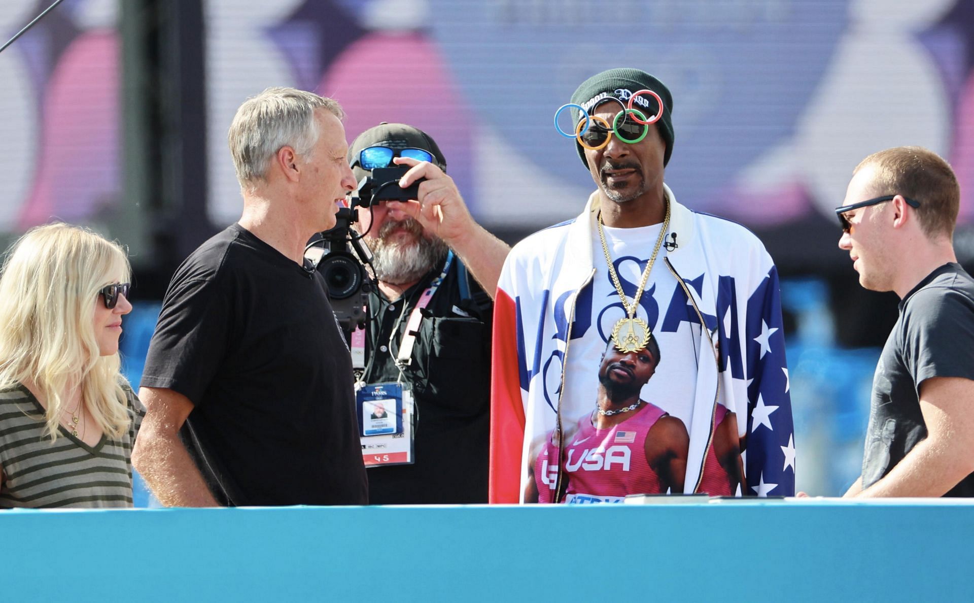 Dogg during the Skateboarding event at the Paris Olympics 2024 (Image via: Getty Images)