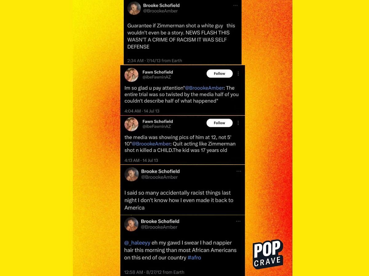 Old racist tweets of Brooke Schofield resurface (Image via X/Pop Grave)