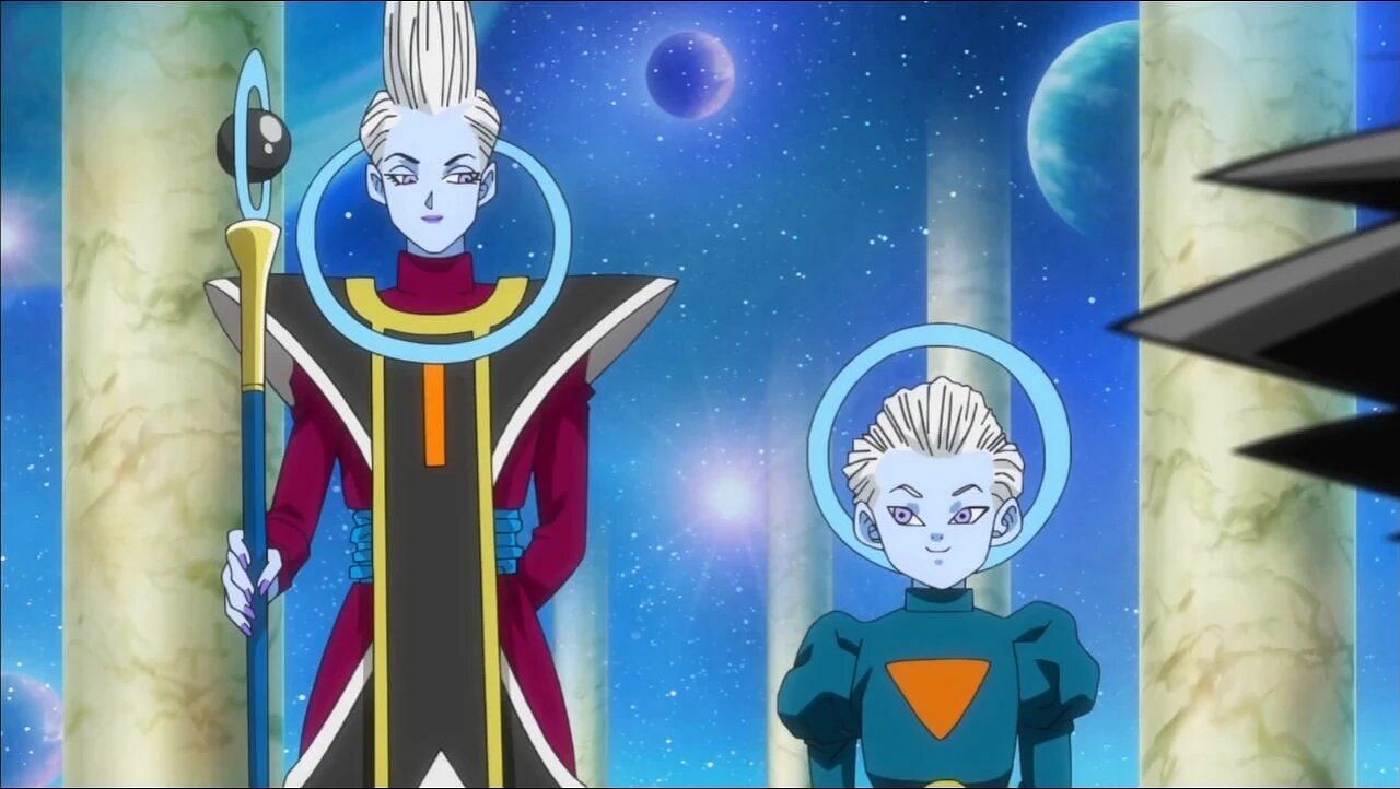 Whis and the Grand Priest as seen in the anime (Image via Toei Animation).