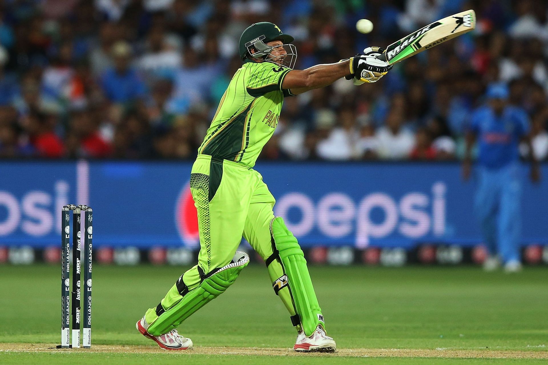 Shahid Afridi was an entertainer to the core with the willow in hand. (Image Credits: Getty Images)