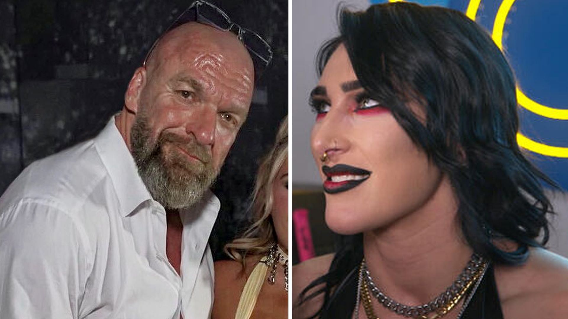 Triple H (left) &amp; Rhea Ripley (right) [Image credits: Triple H